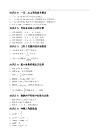 【中考必备】初中数学知识点总结