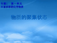 高中化学 物质的聚集状态课件 新人教选修3