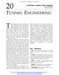 20tunnel engineering 隧道工程学