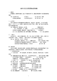 高中文言文常用知识归纳