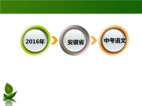 2016年安徽中考语文备考策略课件