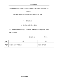 《高层民用建筑设计防火规范方案》2005版的部分数据