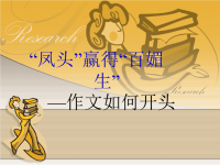 《作文开头训练一》PPT课件
