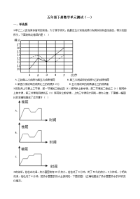五年级数学下册 第7单元 折线统计图 人教版新课标（六套）