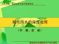 污水处理厂调试运营与技术管理培训教学教案模板