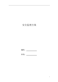 安全监理方案(修改)