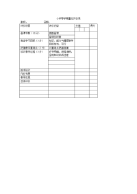 小学导学案量化评价表