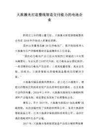 大族激光打造整线智造交付能力的电池企业.doc