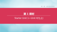 山西专版2020中考英语复习第一篇教材考点梳理第1课时StarterUnit1-4七上课件