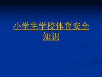 《小学体育安全知识》ppt课件