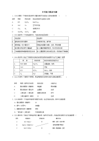 初中化学、中考除杂专题练习(含答案)