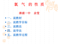 高中化学氯气的性质说课比赛ppt课件