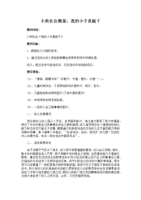 小班社会教案