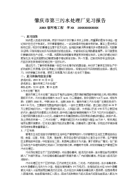 污水处理厂见习报告