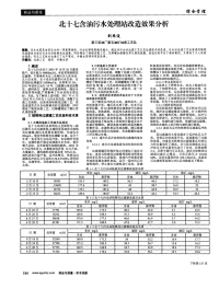 北十七含油污水处理站改造效果分析-论文