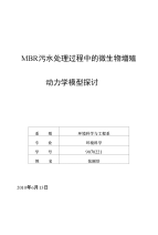 MBR污水处理过程中的微生物增殖动力学模型探讨（精品）