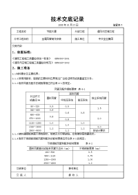 金属风管制作安装施工交底记录