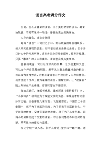 谎言高考满分作文.docx