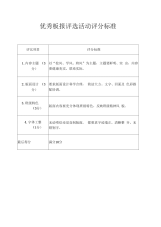 板报评比标准