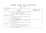 孟津县政协双岗双优活动2017年度工作计划表