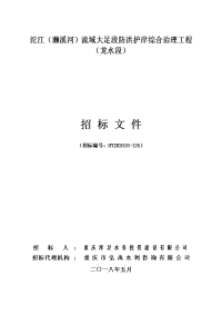 沱江濑溪河流域大足段防洪护岸综合治理工程龙水段