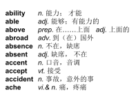 《初中词汇每日记》PPT课件