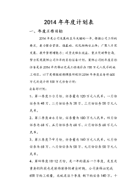 2016年艺铭装饰公司工作计划表