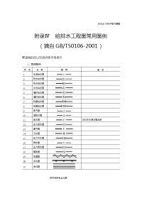 给排水施工图例