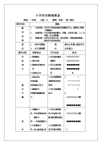 小学体育跳绳教案