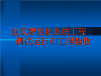 系统调试运行与验收.ppt