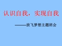 主题班会课件：放飞梦想主题班会