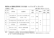 物管处6S精细化管理周工作计划表11月15日11月21日