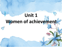 高中英语《women-of-achievement》优质教学课件x