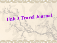 高中英语必修1Unit3Traveljournal课件