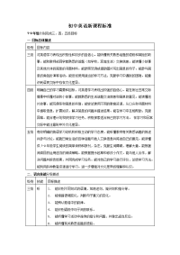 初中英语新课程标准