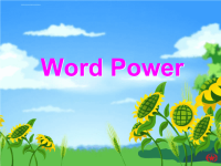 牛津高中英语模块6 word power课件