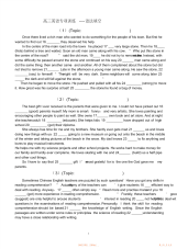 【英语】高三英语语法填空专项训练,推荐文档2