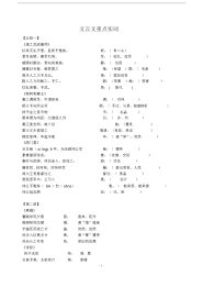 高中文言文重点实词汇总(教师版)