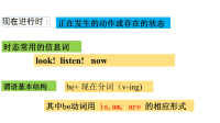 小学四种时态复习课件