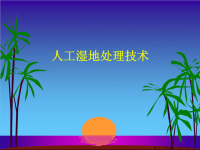 人工湿地净化废水的机理与污水处理系统( PowerPoint 54页)