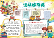 小报：读书好习惯word小报手抄报模板.docx