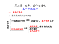 高中生物变异育种进化ppt课件