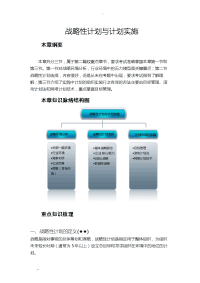 战略性计划计划实施
