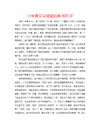 小学课文乌塔读后感800字